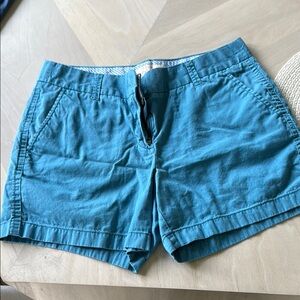 J. Crew Blue Bermuda Shorts Casual Cotton Blend